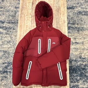 Cookies Red Puffer Jacket with Hood